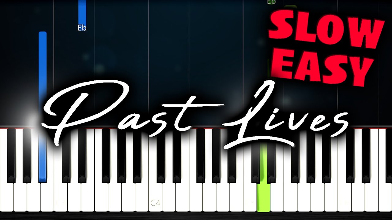 Sapientdream - Past Lives - SLOW EASY Piano Tutorial