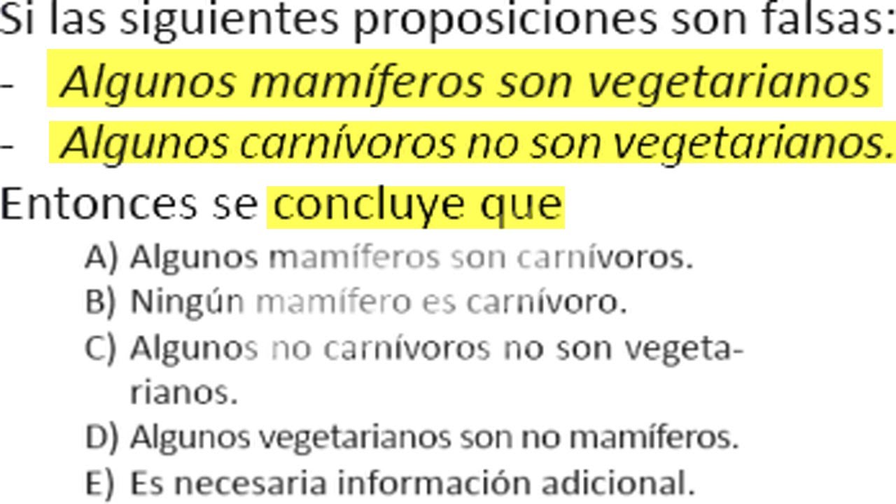 LÓGICA DE CLASES PROPOSICIONES CATEGORICAS EJERCICIOS RESUELTOS RAZONAMIENTO LOGICO MATEMATICO HABIL
