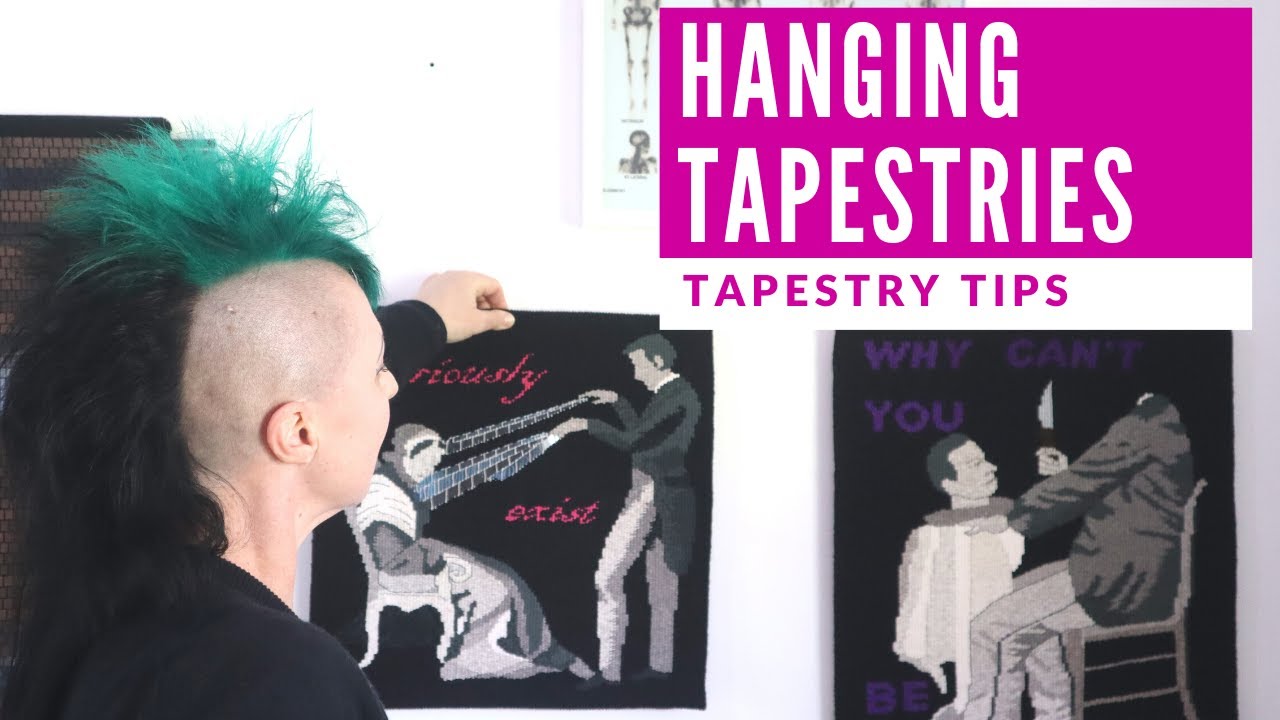 🕸 TAPESTRY TIPS 🕸 How to finish and hang tapestries!