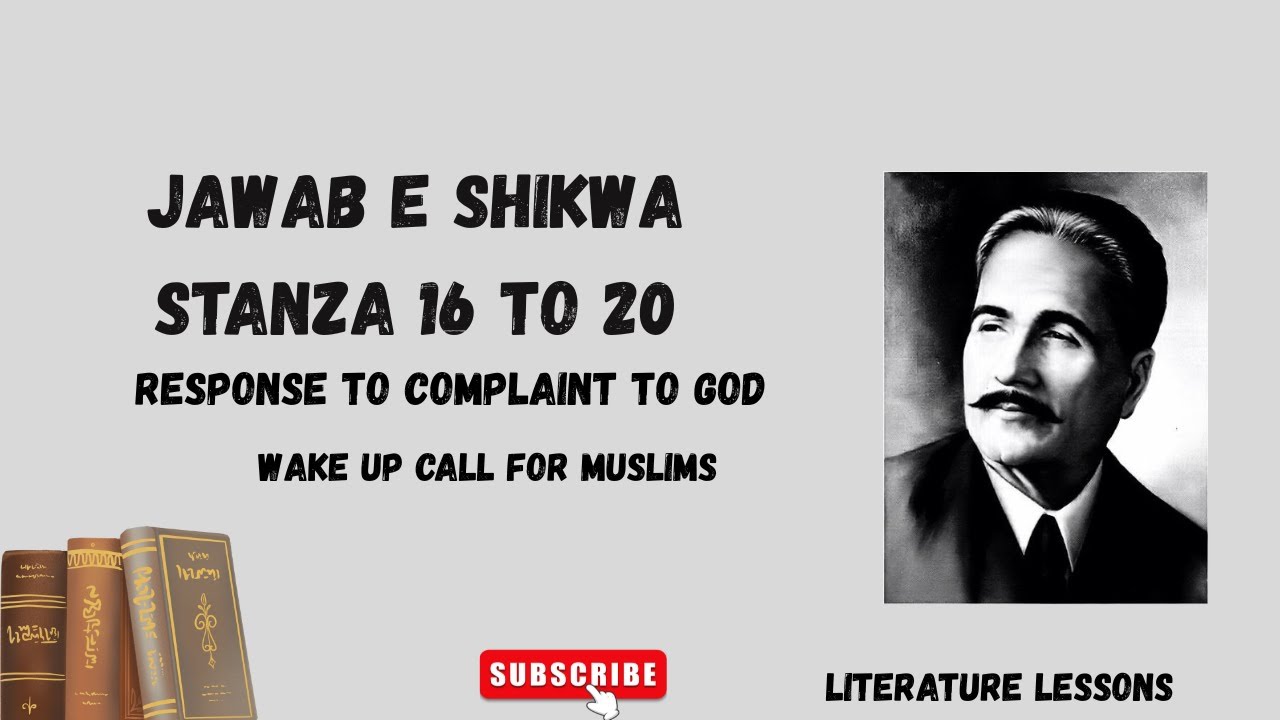 Iqbal's WAKE-UP CALL Stanza 16-20 EXPOSED