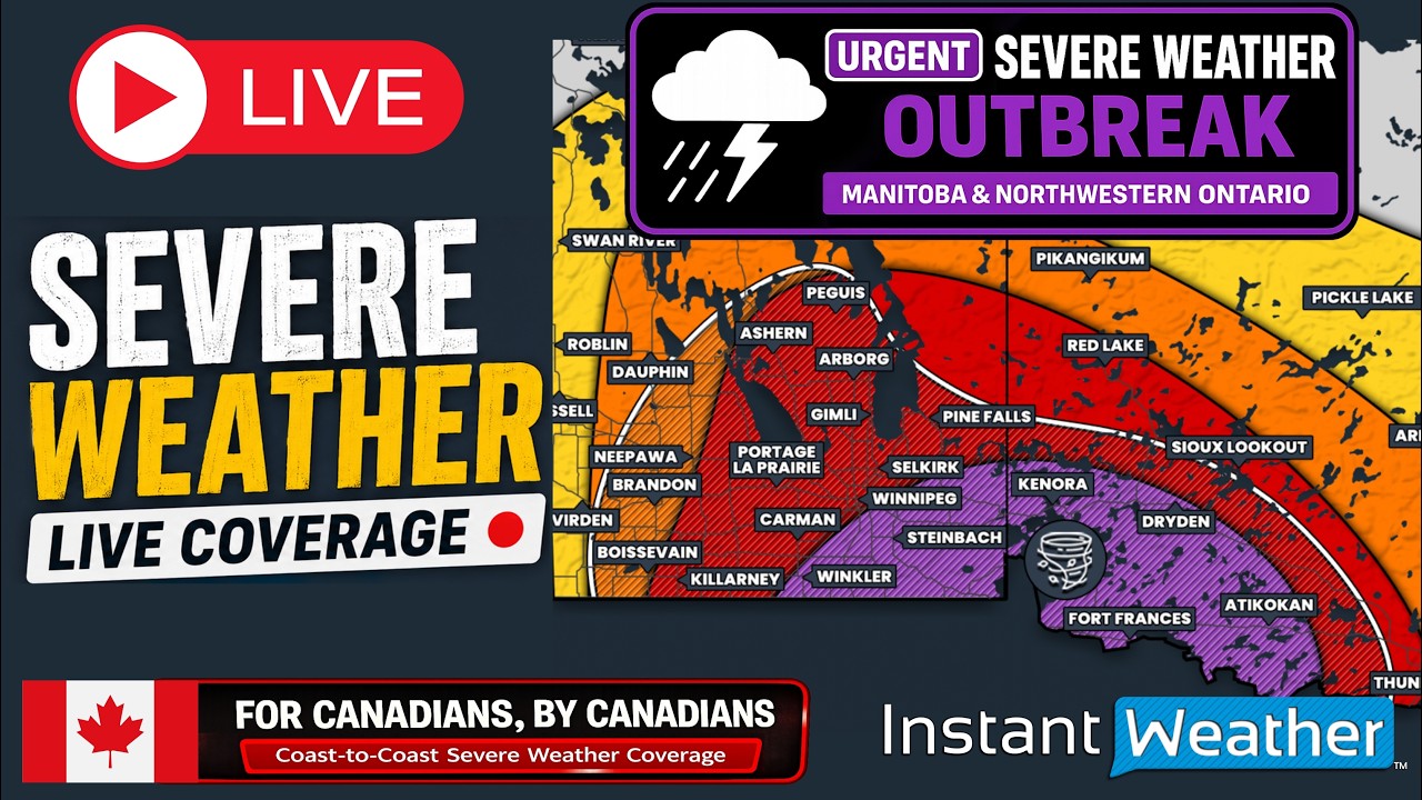 Mon, Jun. 29, 2026 | ⛈️ Manitoba & Northern Ontario Severe Weather Coverage