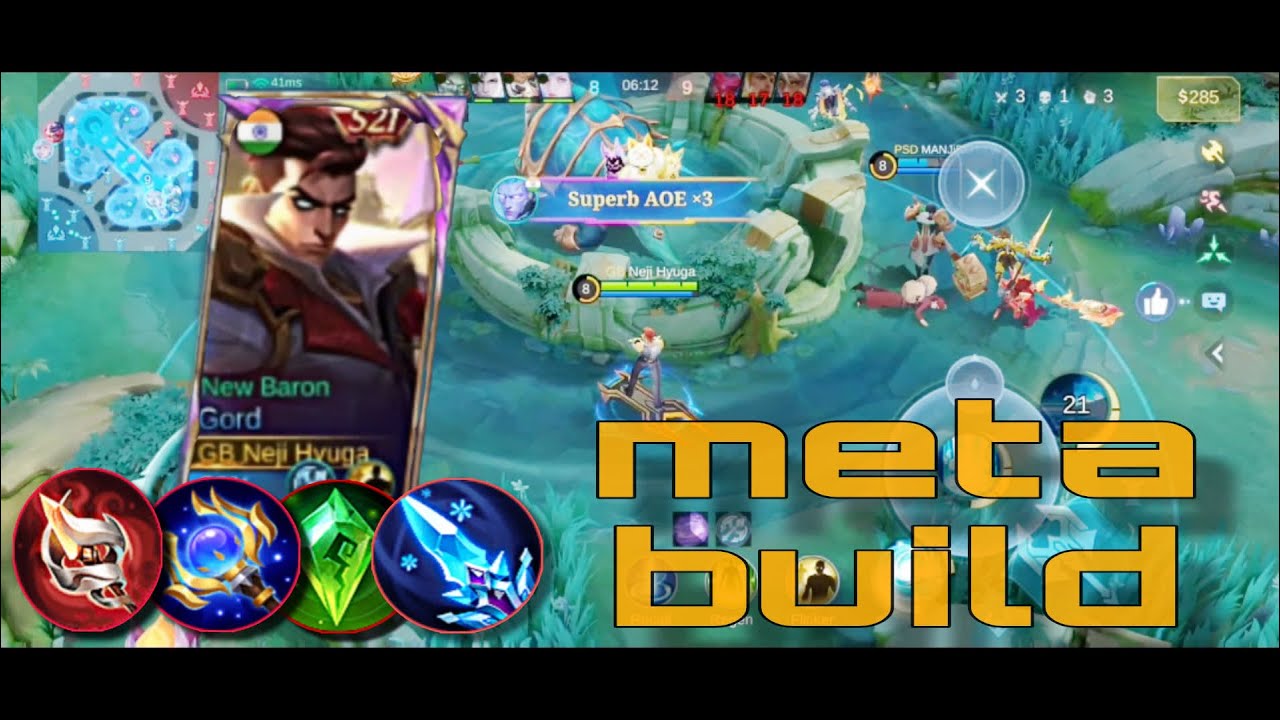 Gord annoying enemies 🤣 meta build~mlbb ranked gameplay