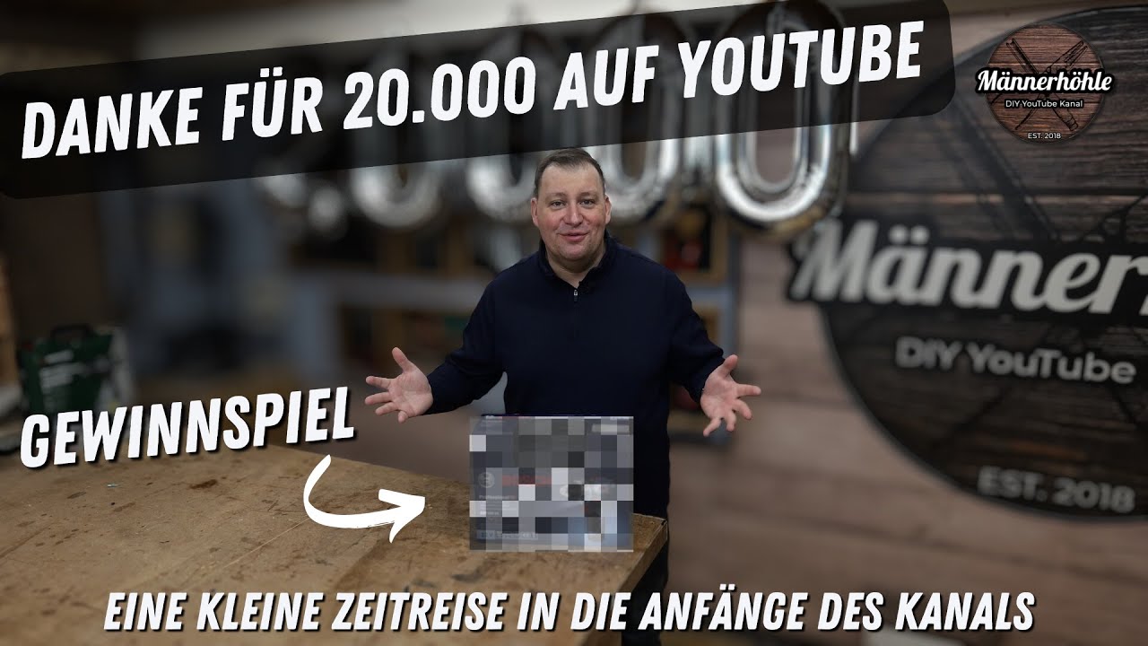 Was für eine Zahl - 20.000 Abos auf YouTube - Gewinnspiel für euch!