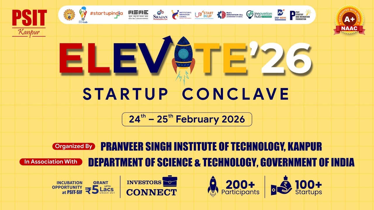 ELEVATE'26 STARTUP CONCLAVE at PSIT Kanpur.