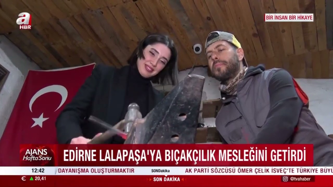 Edirne Lalapaşa geleneksel bıçakçı Samet Yılmaz