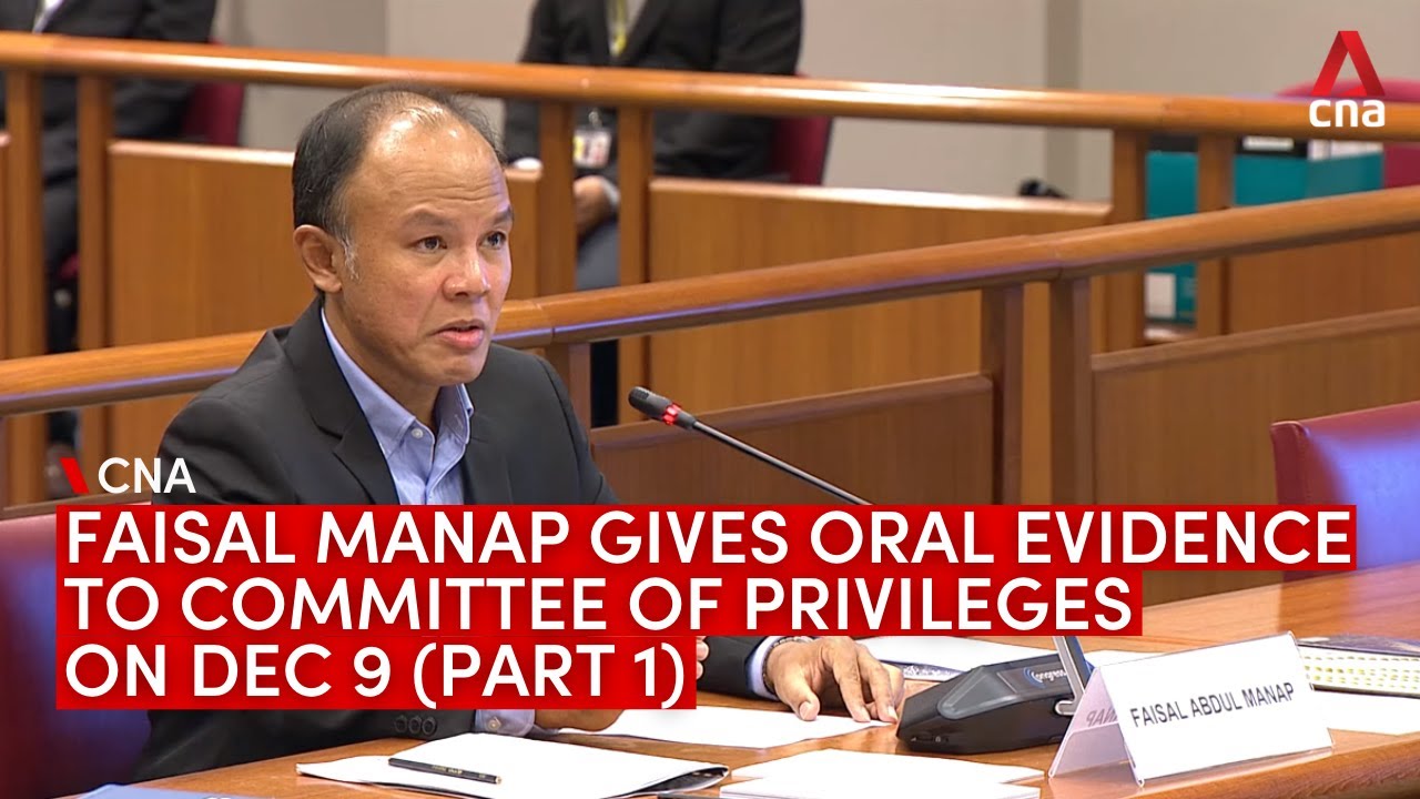Committee of Privileges hearing on Raeesah Khan: Faisal Manap gives oral evidence (Part 1)