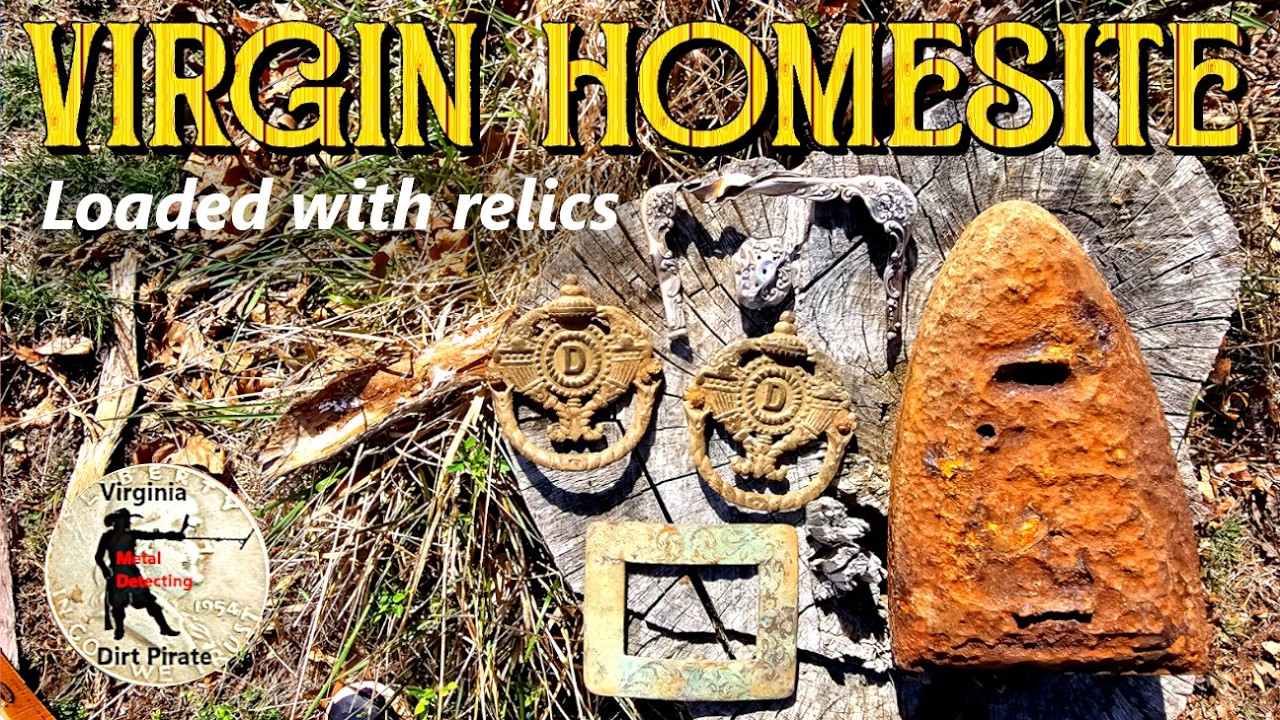 Metal detecting a completely untouched late 1800's homesite