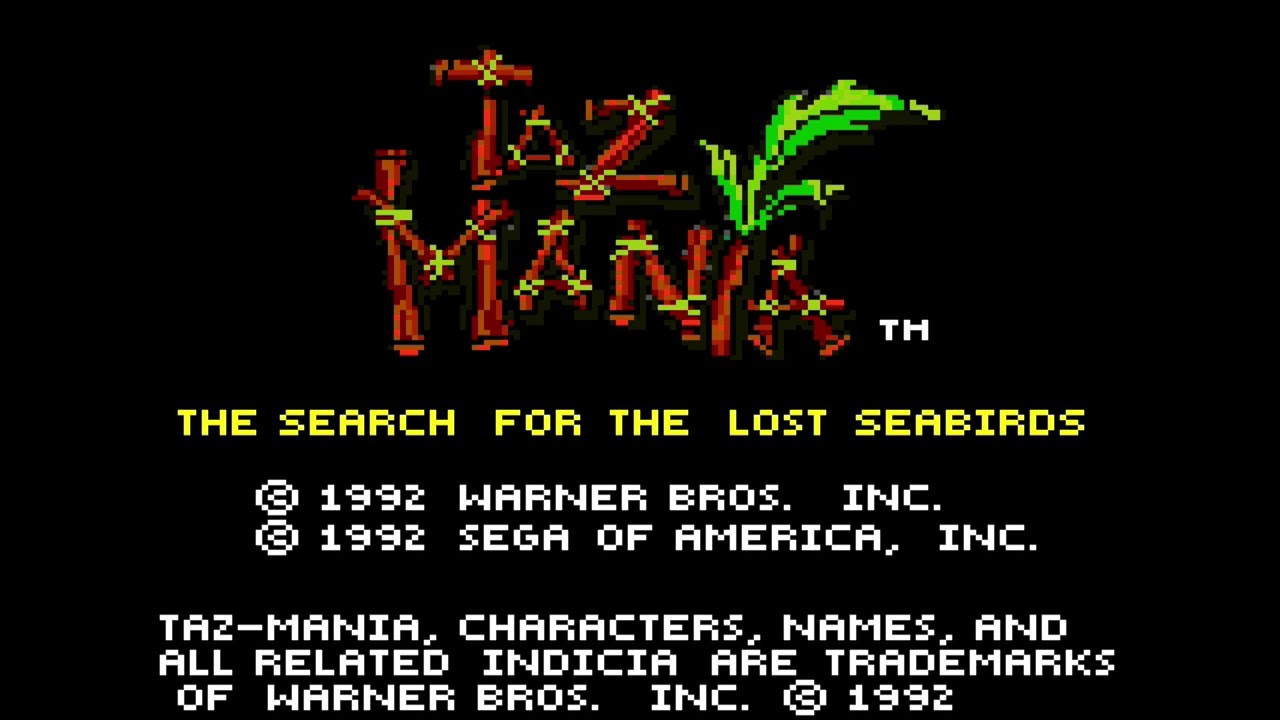 Taz-Mania: The Search for the Lost Seabirds (Game Gear) Playthrough