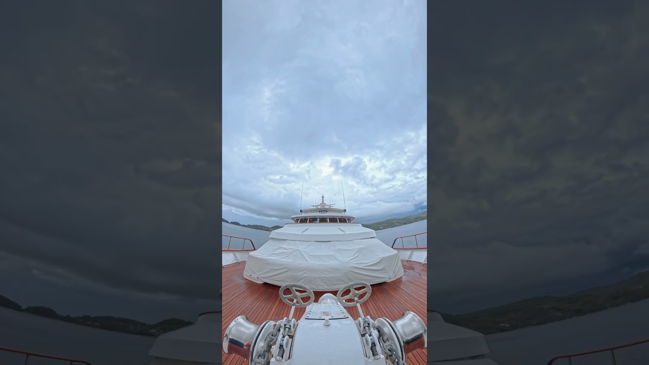 Anchored in a storm/ Croatia Timelapse