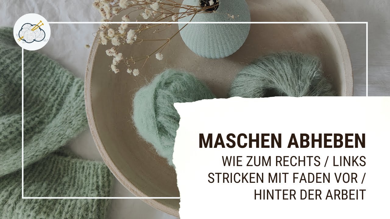 Maschen abheben - so wird es gemacht