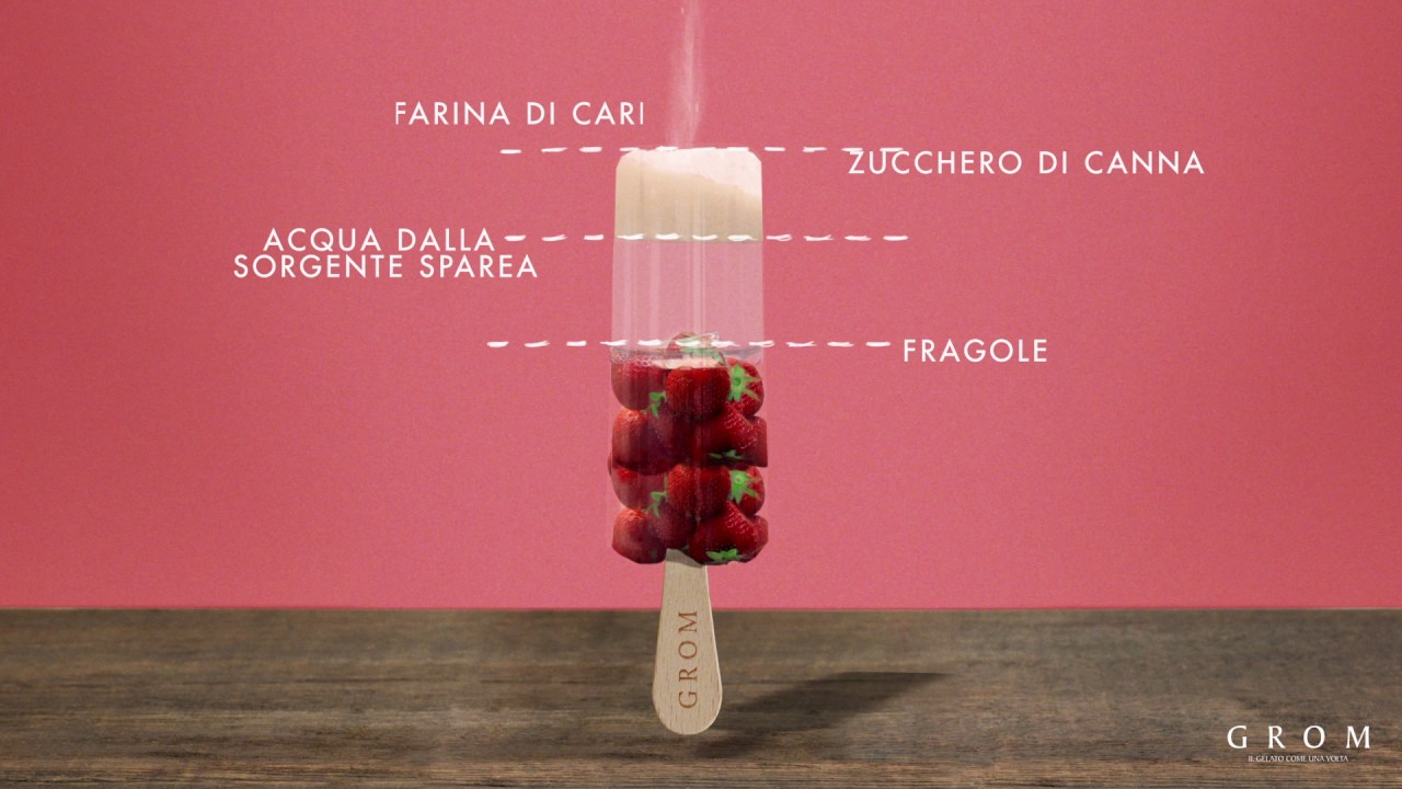 Il ghiacciolo alla fragola di Grom - Come &egrave; fatto