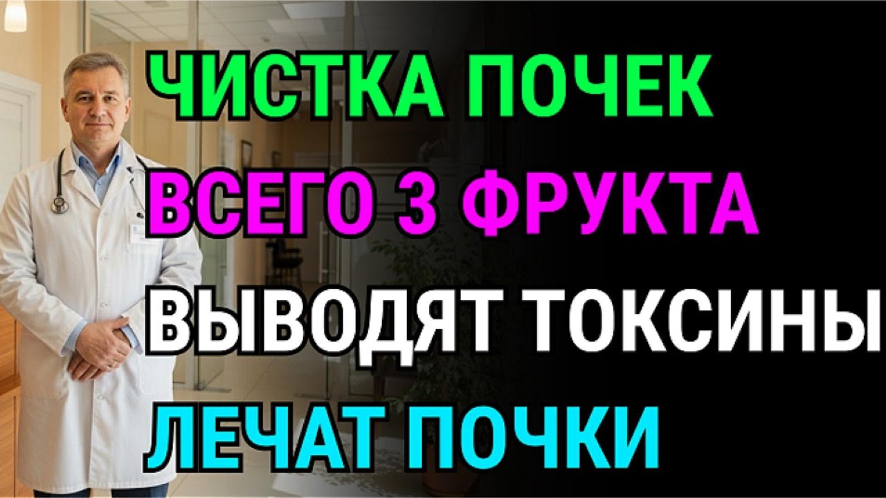 Эти 3 фрукта — настоящие «чистильщики» почек! Выводят токсины и восстанавливают почки.