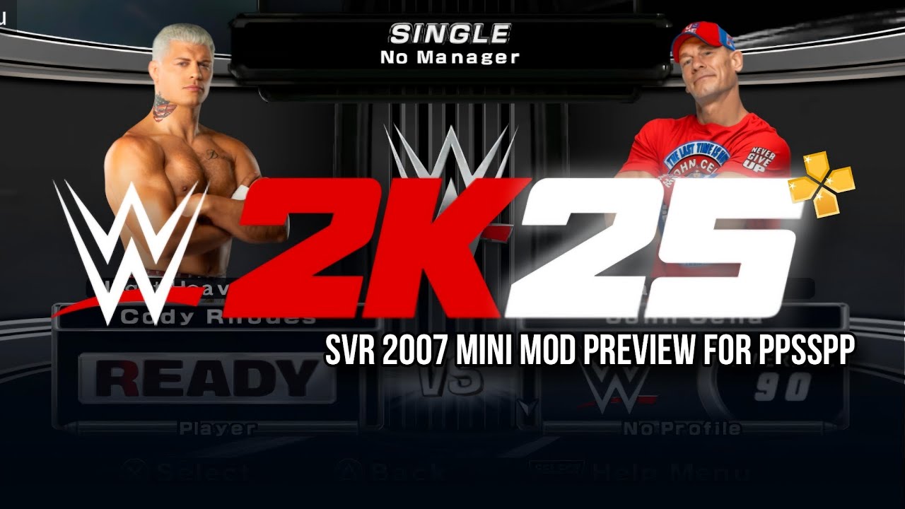 WWE 2K25 SVR 2007 MINI MOD PREVIEW FOR PPSSPP | WWE 2K25, SVR 2007 PSP PPSSPP