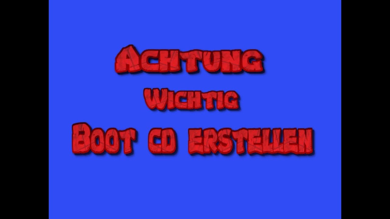 Windows 10 Boot CD erstellen Deutsch 2017