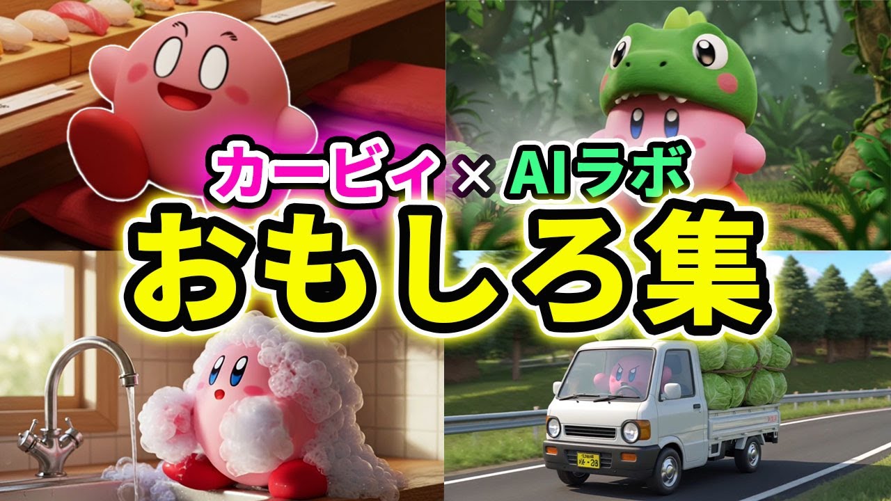 【おもしろ集.1】カービィ&times;AIのおもしろ集作ってみたらカオスすぎて腹痛かったwwwww