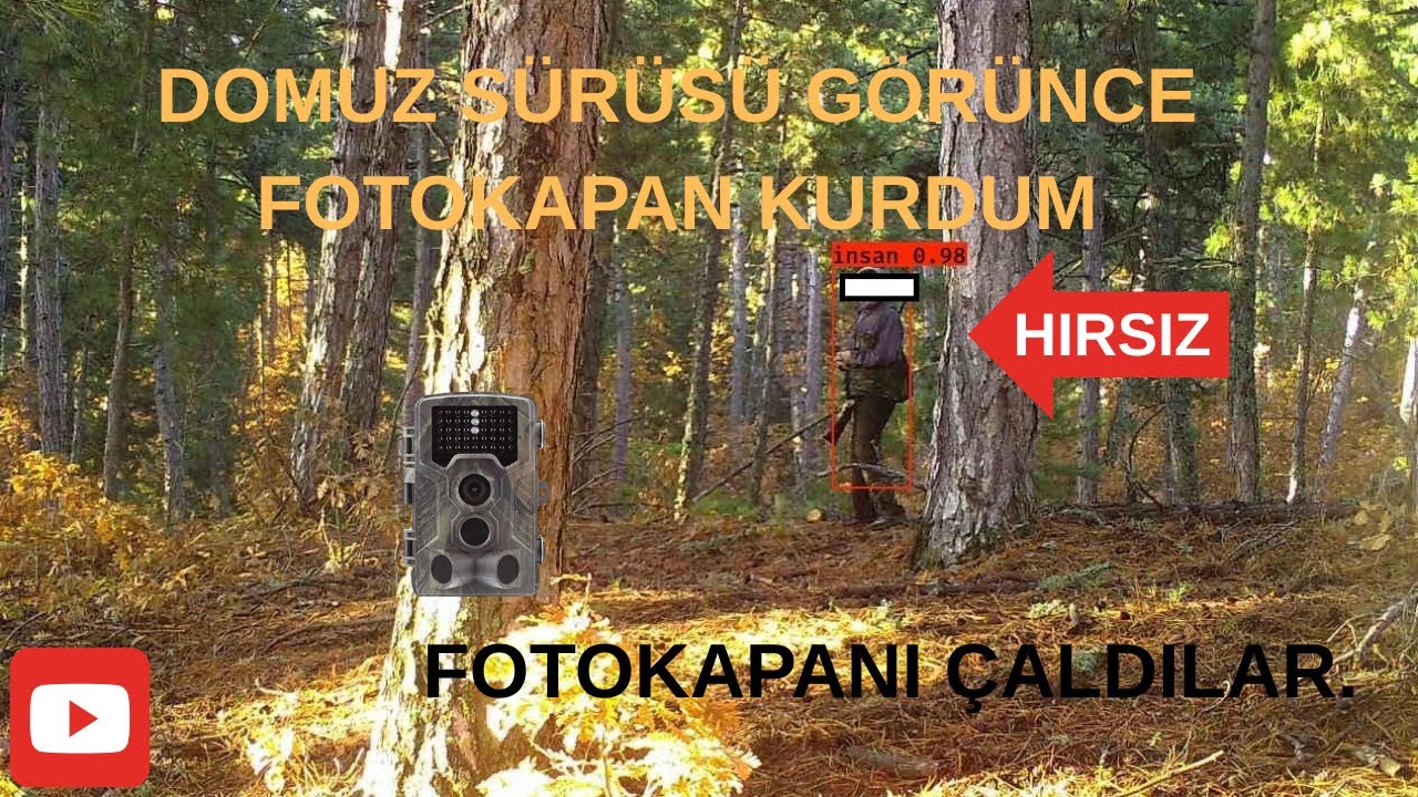 FOTOKAPANI ÇALDIRDIM. AMA HIRSIZLARI DİĞER FOTOKAPAN İLE KISKIVRAK YAKALADIM.