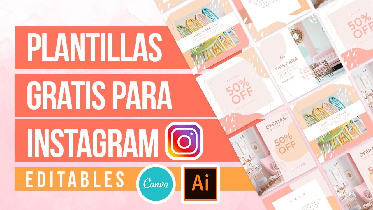 📲Plantillas GRATIS para INSTAGRAM editables con CANVA E ILLUSTRATOR