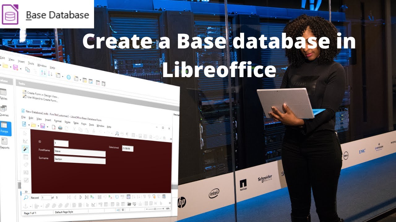 Как создать простую базу данных в LibreOffice