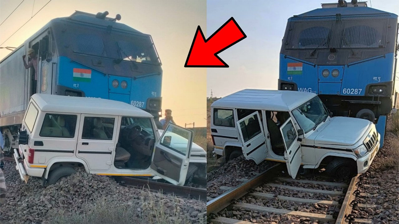 Top 10 Train VS Car Crash In India 🔥 | Scorpio,Bolero,Tiago, Ambulance | PART 3