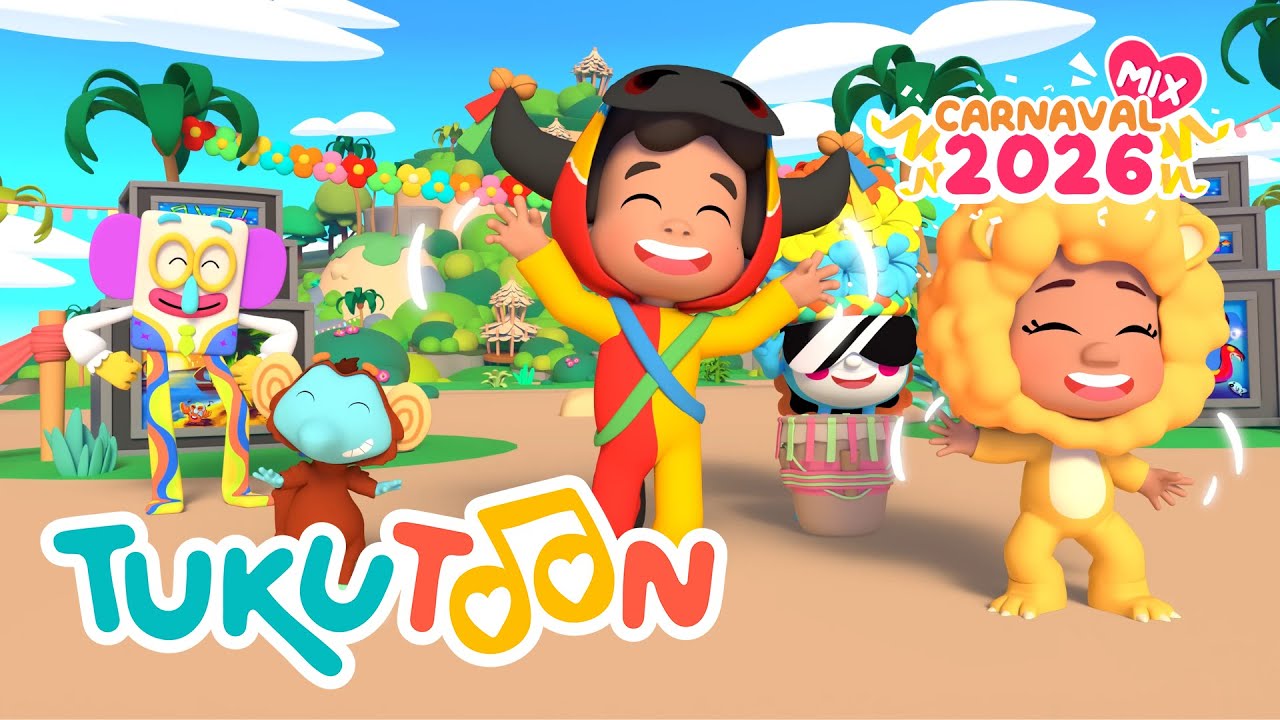 🎉 Carnaval de los Niños 🎭🎶 | Canciones Infantiles de Carnaval | Mix TukuToon 💛🥁