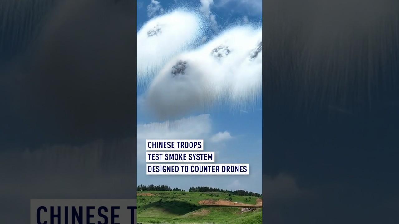 Chinese troops test smoke system designed to counter drones