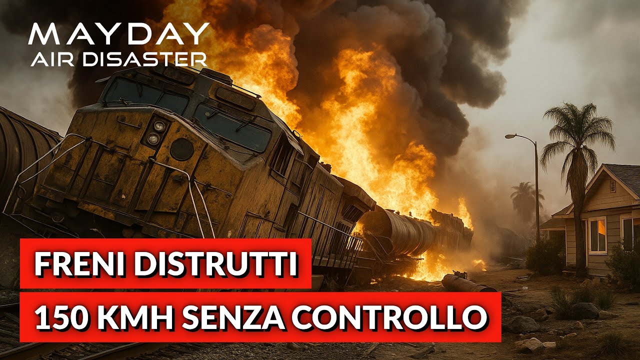 Treno Merci Fuori Controllo a 150 kmh Passo Cajon