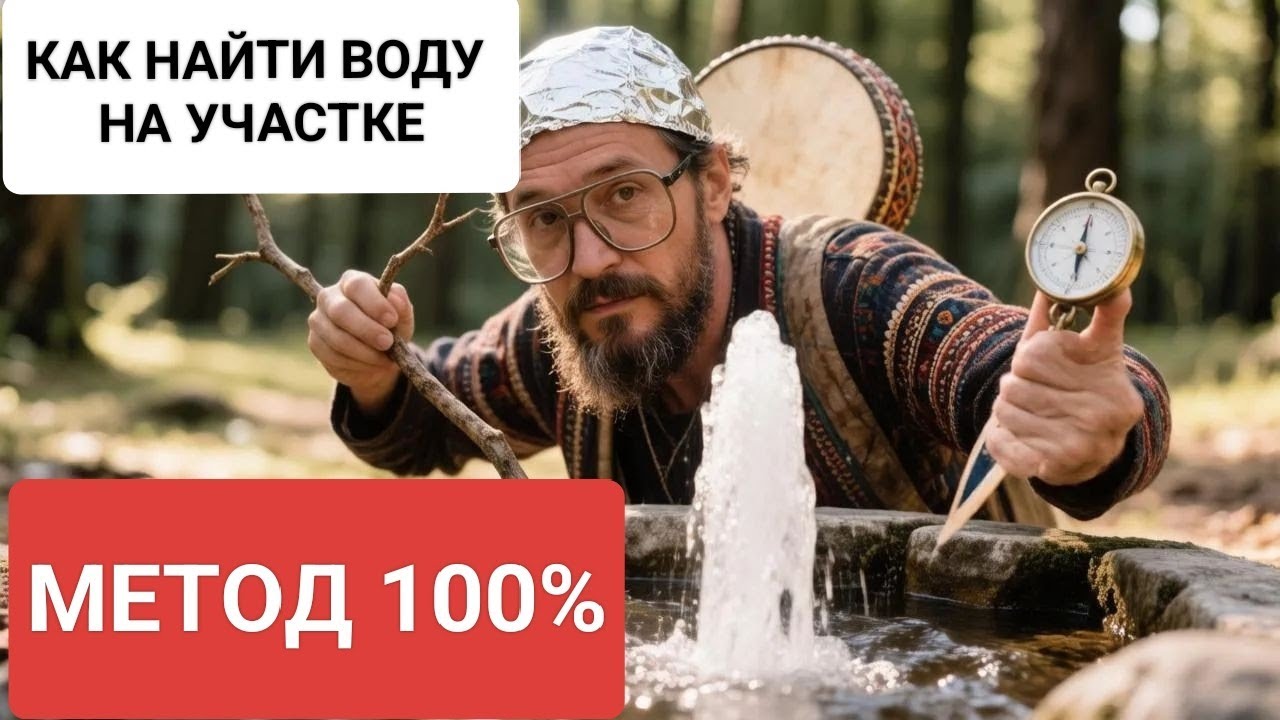 Как найти воду на участке // рамки, лоза, маятник, компас // подземные реки, жилы, озера 