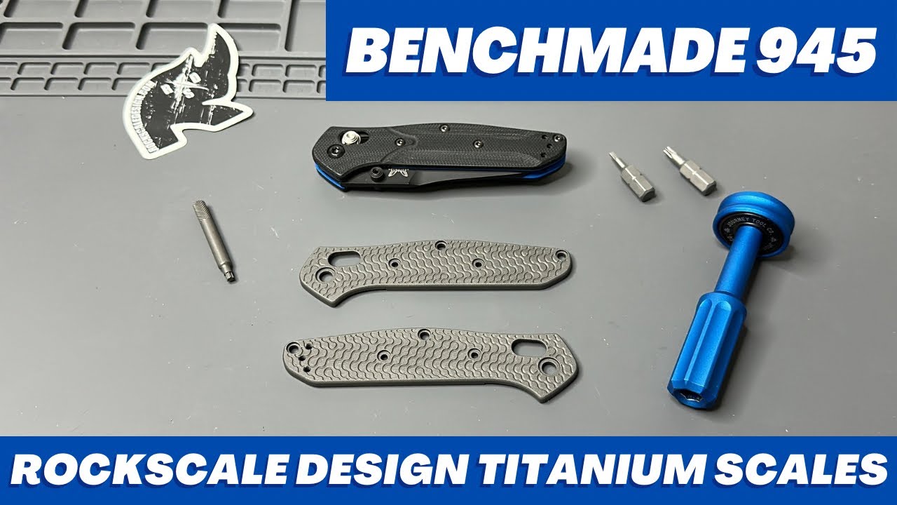 Замена титановых весов ~ Benchmade 945 Osborne ~ Весы RockScale Design Critter!!