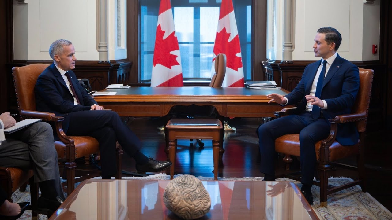 Federal Conservative Leader Pierre Poilievre meets with Prime Minister Mark Carney