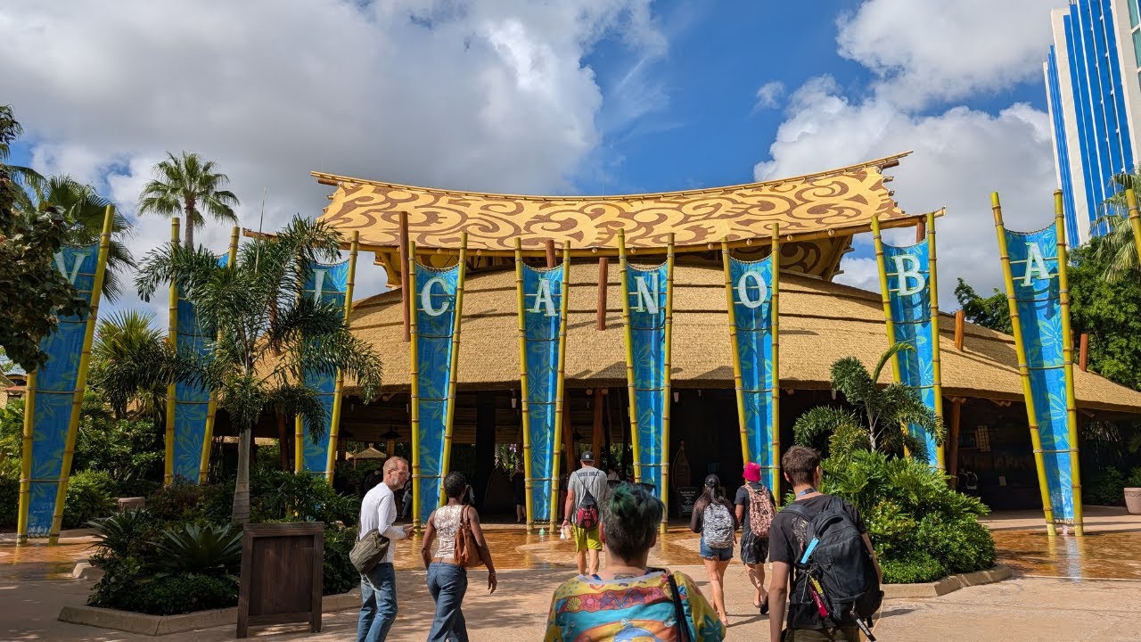 Hanging out in the rivers of Volcano Bay