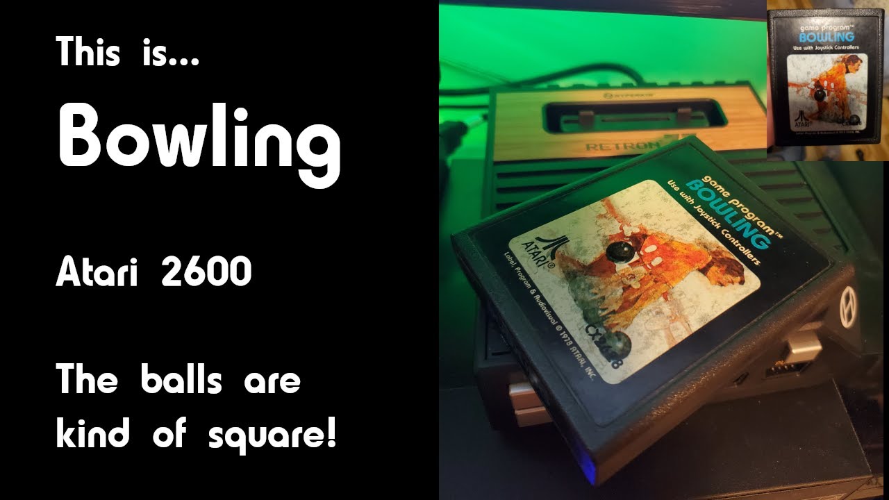 This is Bowling for the Atari 2600