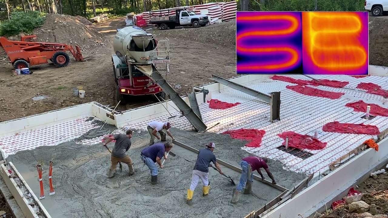 Concrete Pour with Warmboard Comfort System