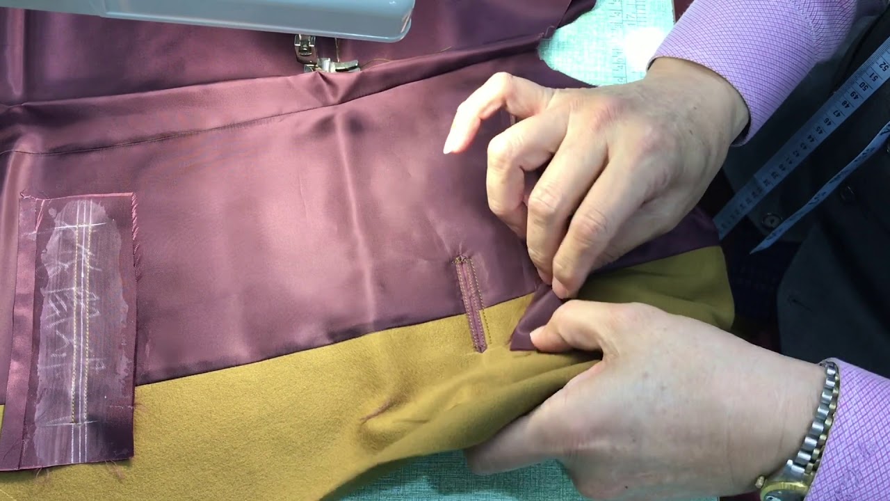 【金興西服  全手工西服製作-7.開內口袋】