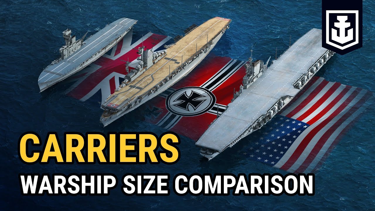 Warship Size Comparison: Aircraft Carriers in World of Warships