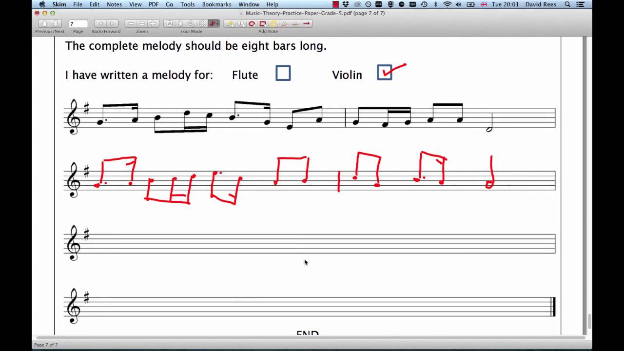 ABRSM Theory Grade 5 | Question 9 | Composing a Melody