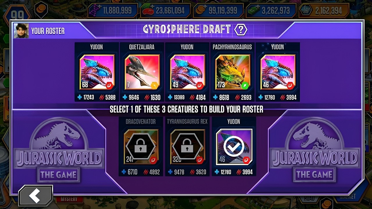 YUDON PACK SUPER YUDON TOURNAMENT | JURASSIC WORLD THE GAME
