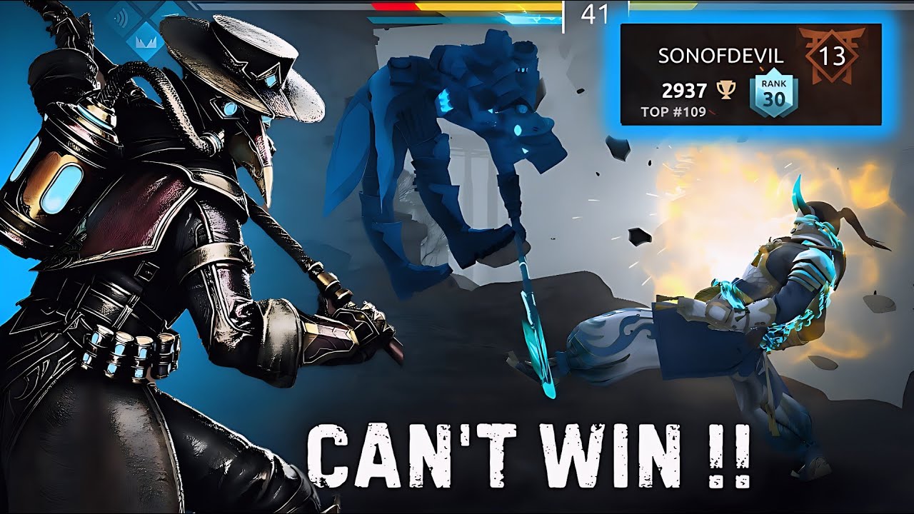 Intense Match 🔥💯 : I Only Had 350 Hp Left And My Opponent Had 2k HP 💯 | Shadow Fight 4 Arena | Sfa