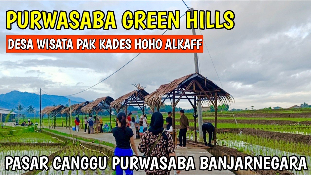 CUMAN 10 ribu Kenyang? PASAR CANGGU DESA WISATA PURWASABA | Pak Kades HOHO | Purwasaba Green Hills 
