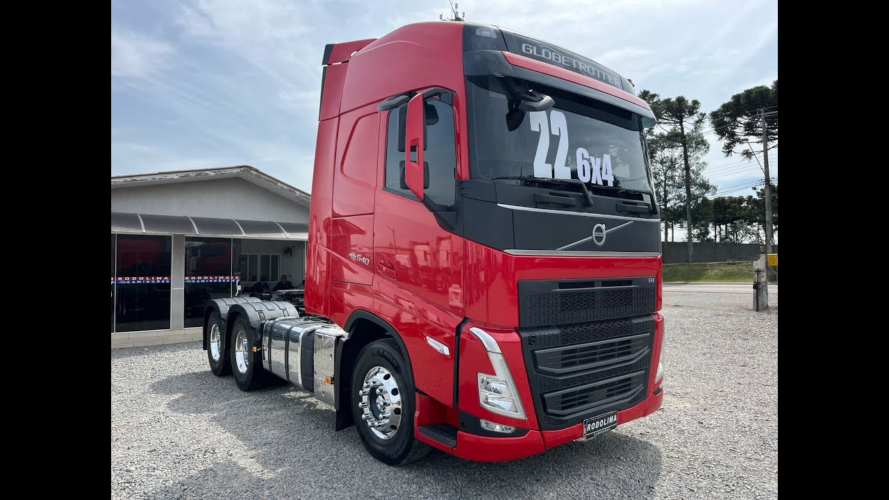 Volvo Fh 540 Cab. Globetrotter 6x4 ano 2021/2022 Vermelha   Valor: R$ 698.000,00