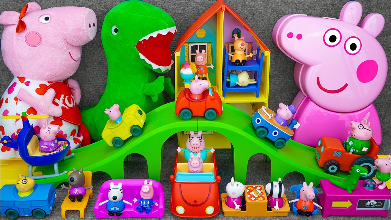Peppa Pig ASMR | Satisfying with Unboxing Cute Peppa Pig Around Town Playset | Review Toys ASMR
