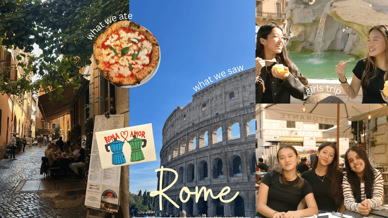 rome travel vlog | fall in Italy &mdash; no crowds, girls' trip ♡