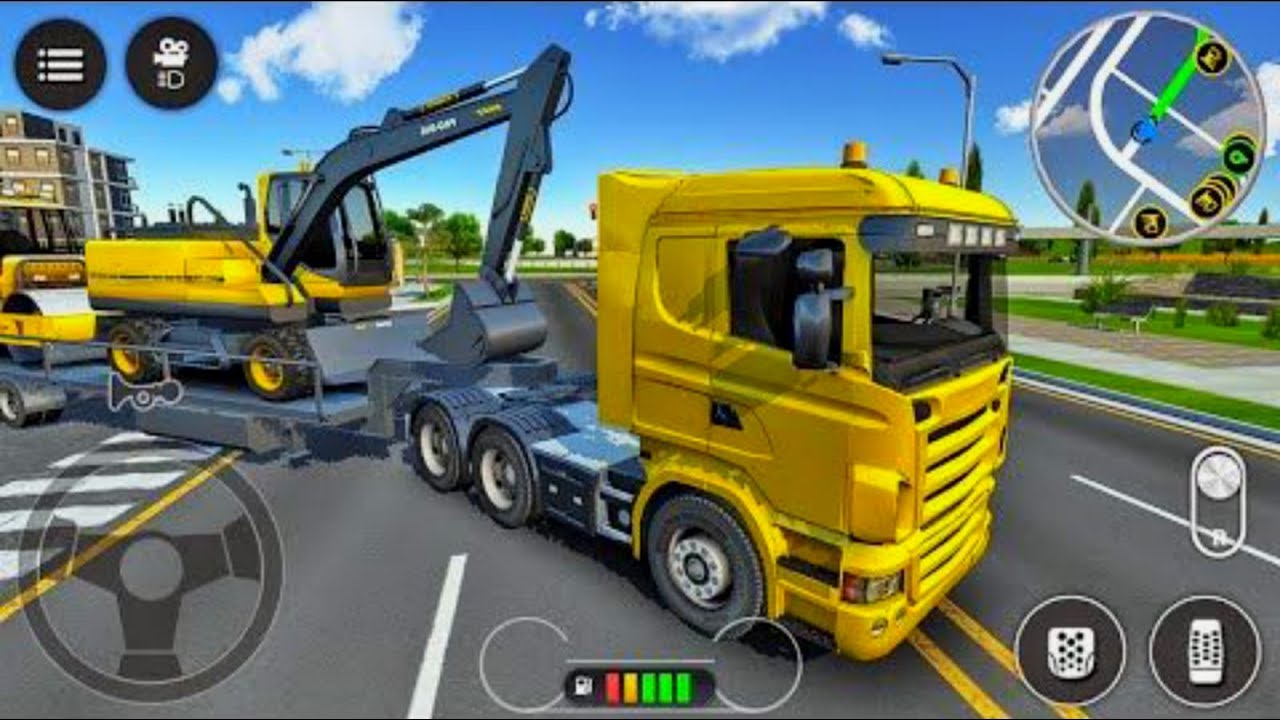 🚧New Large City Road Construction Simulator game - 🛑Rescue excavator Game - Android Gameplay