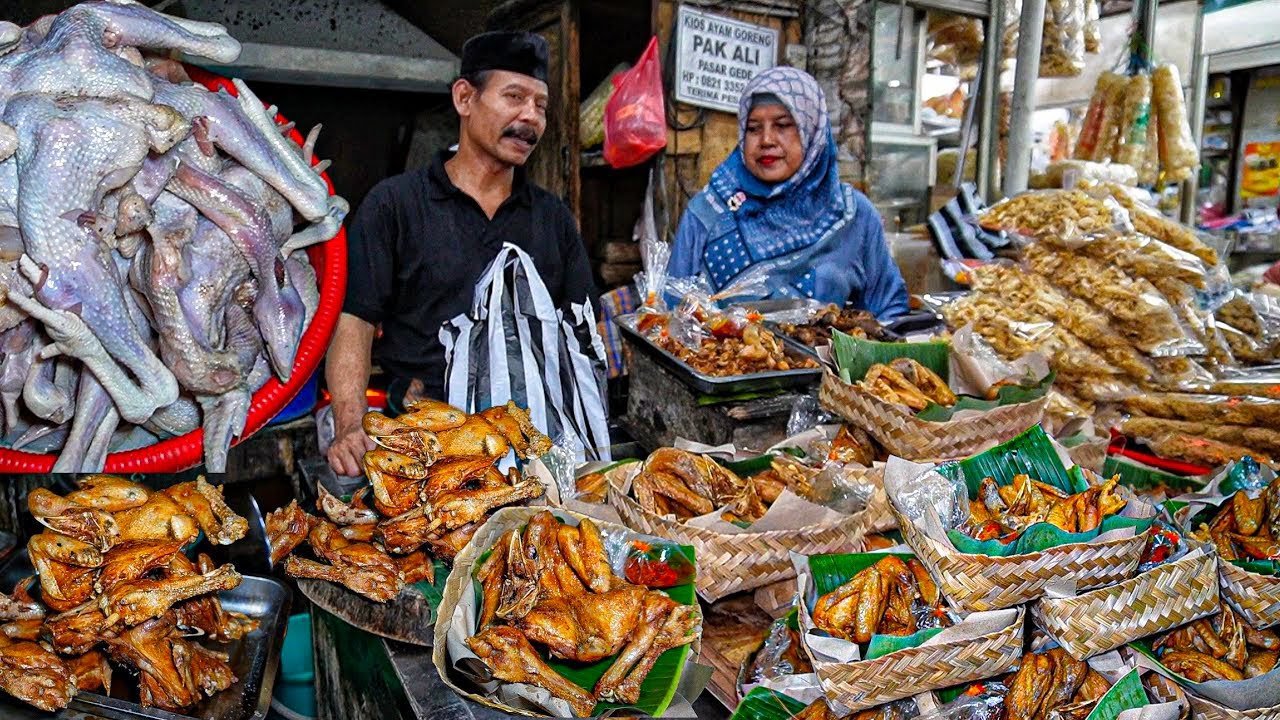 AYAM GORENG PAK ALI PALING TERKENAL DI SELURUH INDONESIA !!! KULINER SOLO PASAR GEDE
