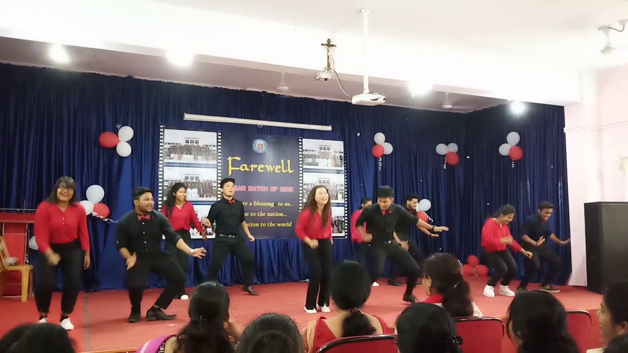 Dance performance of  Holy Cross college Farewell Party.