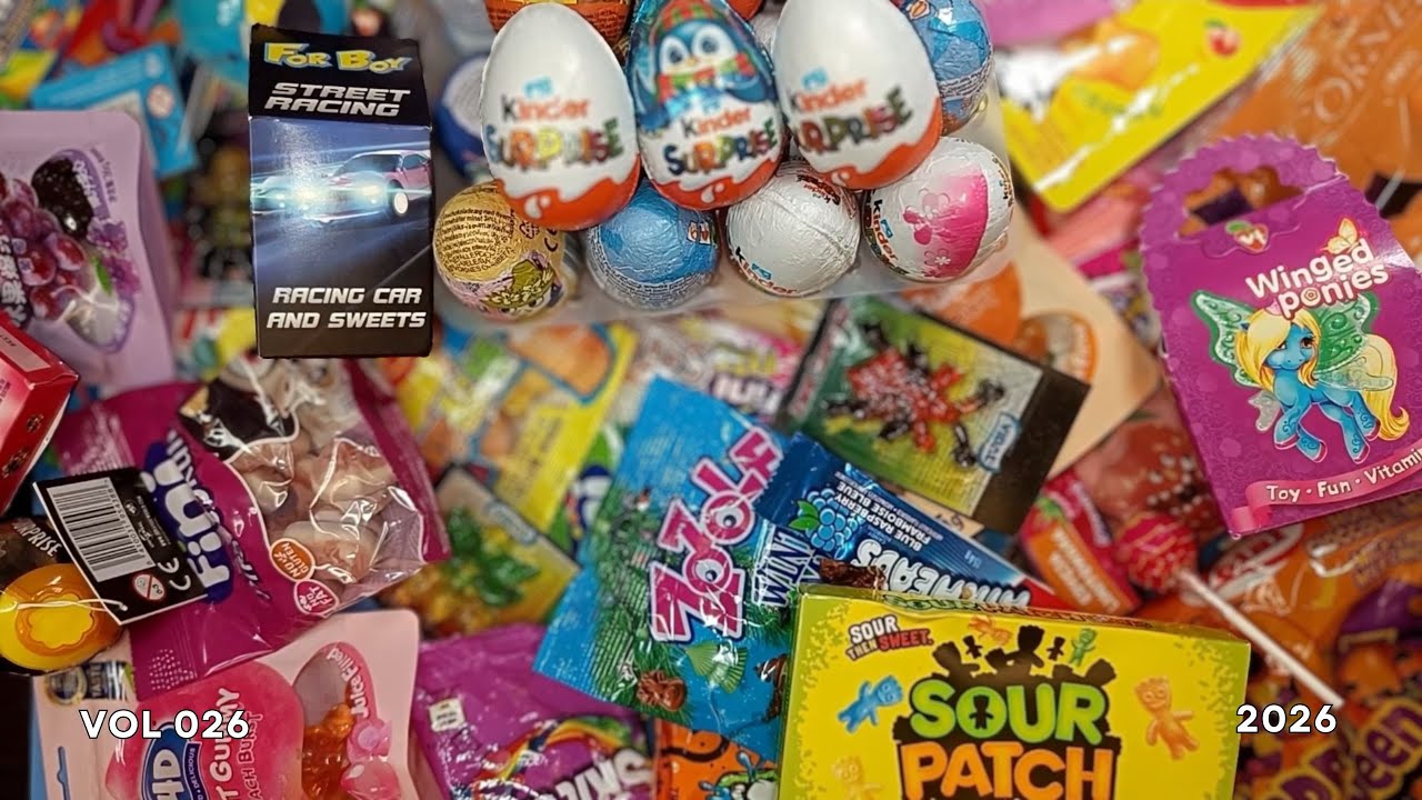Satysfying Video | Kinder Surprise MAXI | Candies ASMR #26 🍬