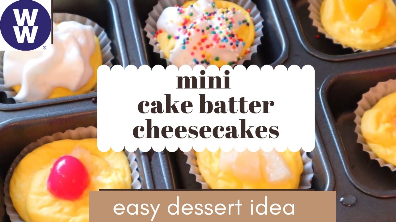 CAKE BATTER CHEESECAKES | ZERO POINTS ON WW BLUE/PURPLE! | EASY DESSERT IDEA | PLANNING US HEALTHY