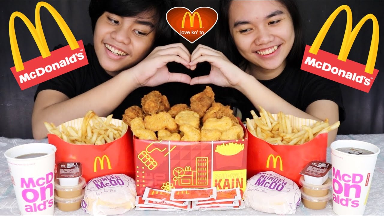 McShare Bundle For 4, Chicken Mcdo and Spicy McNuggets Plus Cheese Burger Pinoy Mukbang!