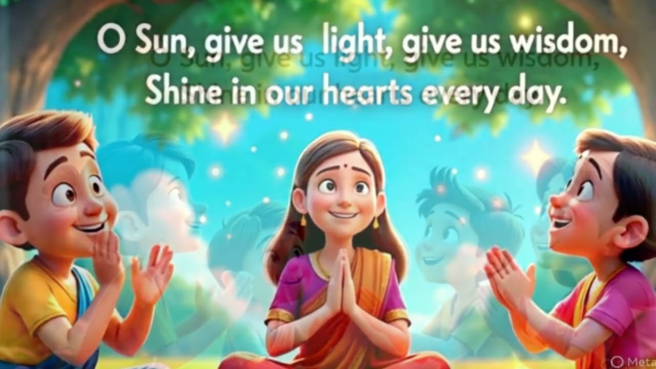 Gayatri Mantra for Kids | Easy Learning with Meaning | Om Bhur Bhuvah Swaha&rdquo;
