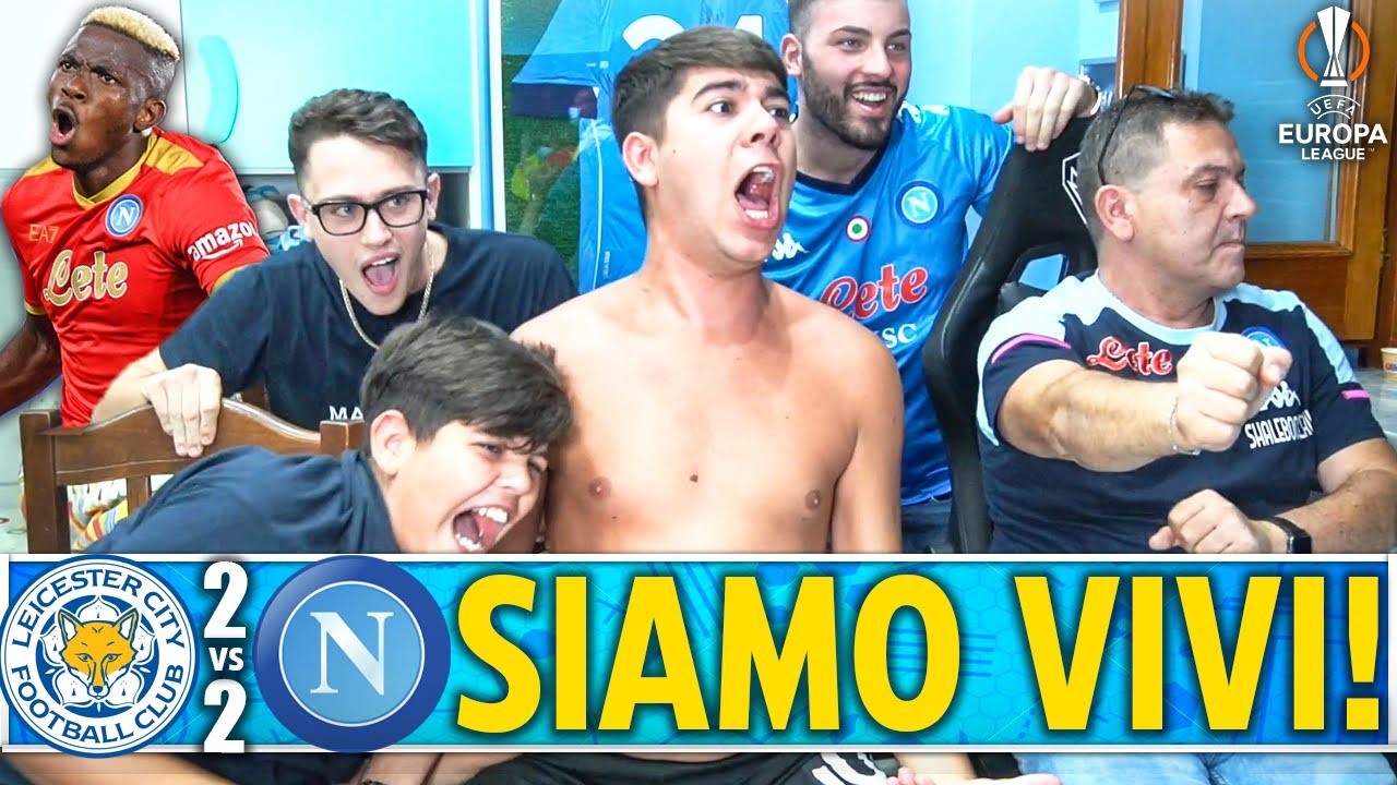 SIAMO VIVI!! OSIMHEN MOSTRUOSO! LEICESTER CITY-NAPOLI 2-2 | LIVE REACTION NAPOLETANI