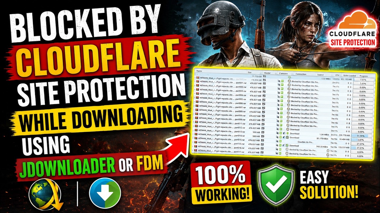 Как исправить ошибку блокировки Jdownloader защитой Cloudflare